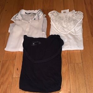 Talula and Zara Bundle of Black and White Tops